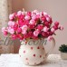 Flowers Floral 18 Flower Heads Room Decor Wedding Peony Bouquet Spring   273060944862